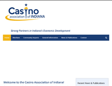 Tablet Screenshot of casinoassociation.org